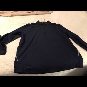 Dark blue nike quarter zip